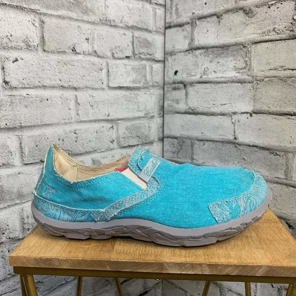 Cushe Slipper II Aqua Tropic Teal Canvas Slip On Shoe Sneakers 10 Loafers - Picture 2 of 9